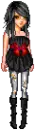 black t shirt doll