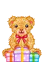 kawaii bear and gifts