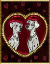 dog facing each other