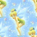 Tinker Bell on Blue