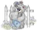 cute little blue teddy bear