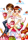 doll couple = sugary sweet