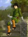Lee with the nice guy pose from Naruto