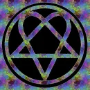 colorful heartagram