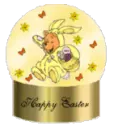 Bunny Pooh in globe