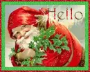 Victorian Santa "Hello"