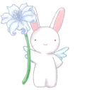 bunny and flower