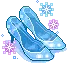 blue shoes