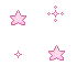 twinkle pink stars