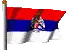Waving Serbian Flag