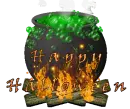 Halloween black pot