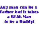 Real Father Glitter Text