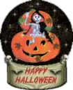 Halloween globe