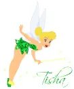 Tinkerbell with name Tisha