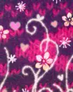 shiny hearts on wool