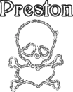 Preston-Black Skull