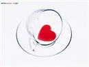 a heart in a cup