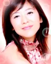 cute asian girl closing her eyes