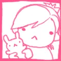 pink girl & bunny