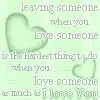 Leaving Someone...