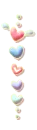 flying hearts with wings