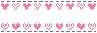 white & pink hearts box