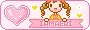 cute girl & heart box