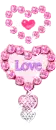 diamond chain heart love