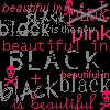 black & pink: beautiful