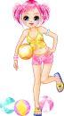 Pink Beach Girl