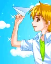paper plane fly i love you