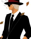 cute fashion boy with tree leaves