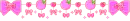 cute pink ribbon strawberry divider