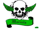 mariela green skull