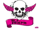 valarie pink skull