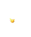 flying butterfly drawing a heart