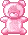 cute pink teddy