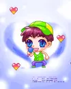 cute little boy singing