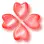 multi color gem clover