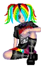 Rainbow haired punk