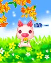 cute happy sad pig