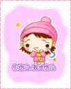 cute girl with a pink hat