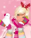 cute fashion christmas girl