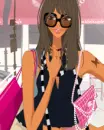 cute fashion girl with glasses