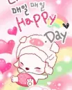 cute puppy happy day