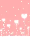 snow & heart flowers