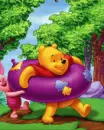 winnie pooh with a big buoy