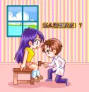 doctor & patient checking the reflex