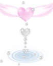 cute hearts with wings