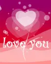 cute hearts love you